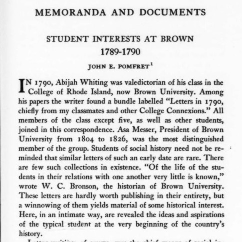 First page of the article