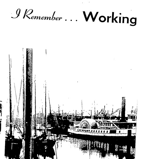 Title of the article and illustration of docked ships in Newpo