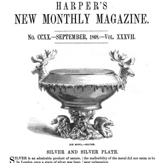 Title of the article and illustration of a silver Ice Bowl
