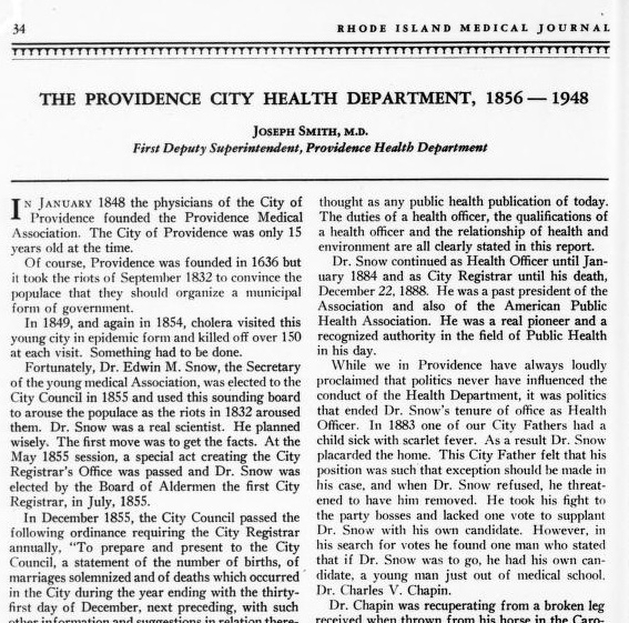 First page of the article