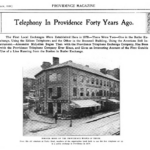Title of the article and photo of the former home of the Providence Board of Trade