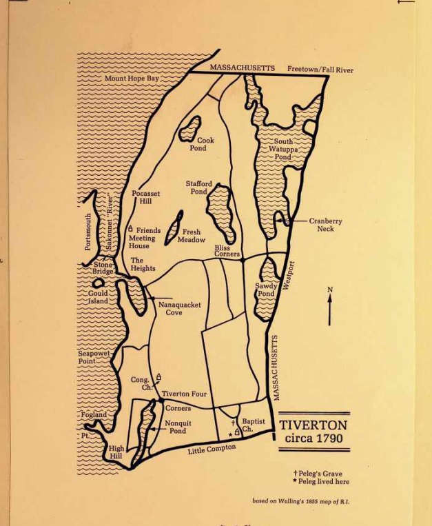 Map of Tiverton circa 1790