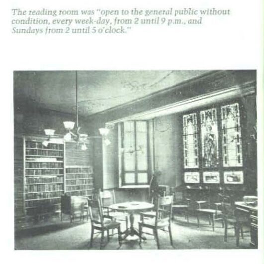 Reading room of Calvary Baptist Church