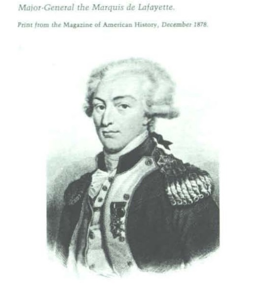 Portrait of Major-General Marquis de Lafayette