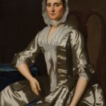 Oil portrait of Eleanore (Cozzens) Feke, done by her husband Robert Feke