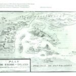 This French map of 1781 shows the positions of the forces as described by Villebresme, but the cartographer mislabeled the island of Conanicut “Connecticut”