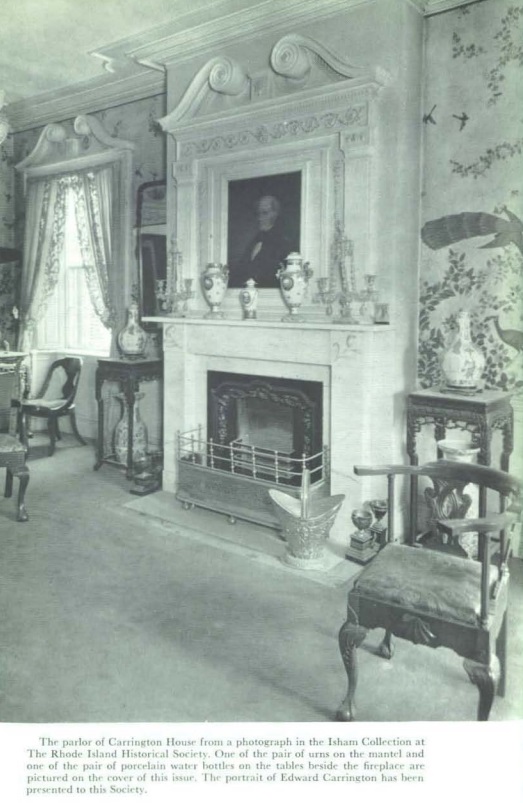 The parlor of the Carrington House