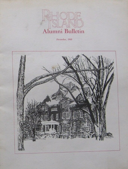 Cover of the Rhode Island Alumni Bulletin