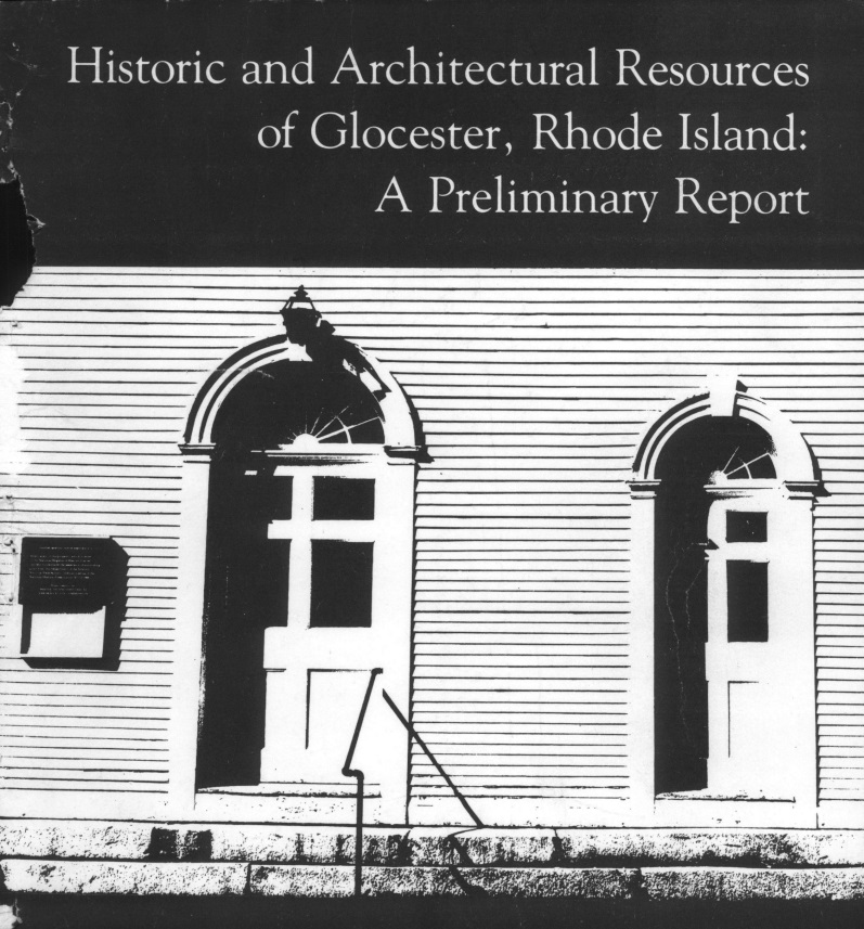 Cover of the report, Front of Chepachet Freewill Baptist Church