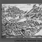 Cover of the report, featuring Birds Eye View of Lonsdale, Rhode Island 1888