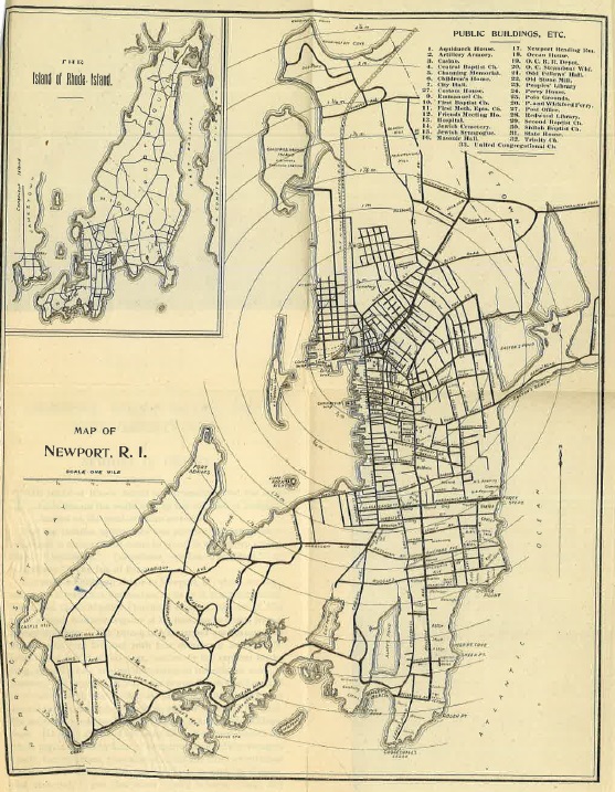 Map of Newport, R.I.