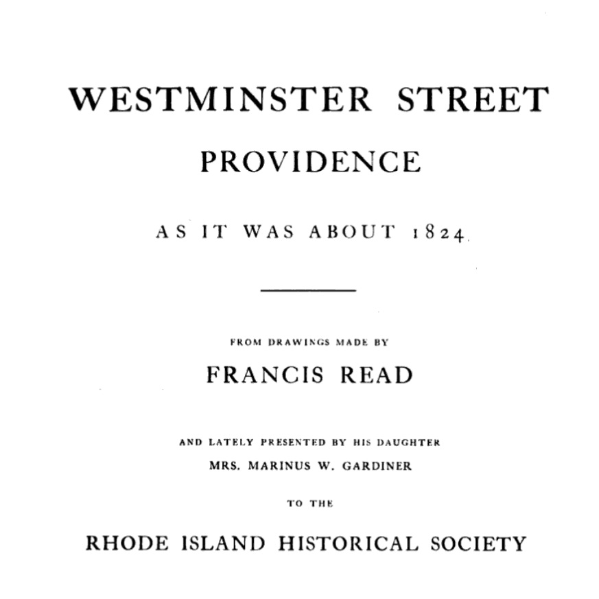 Title page for a booklet