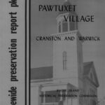 Cover of the report featuring Pawtuxet Baptist Church, 1895