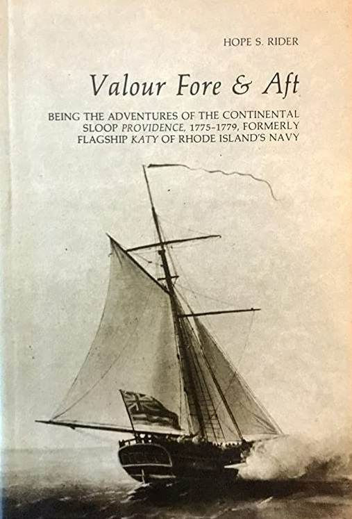 Cover of the book Valour Fore & Aft, featuring the sloop Providence