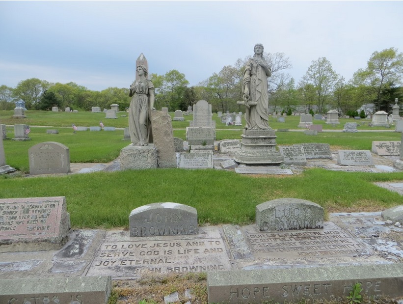 Photo of graves at the Hopkinton Cemetery