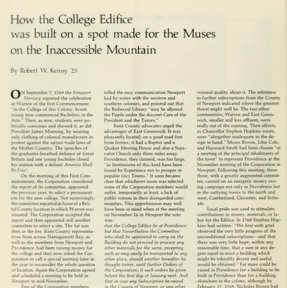 First page of the article