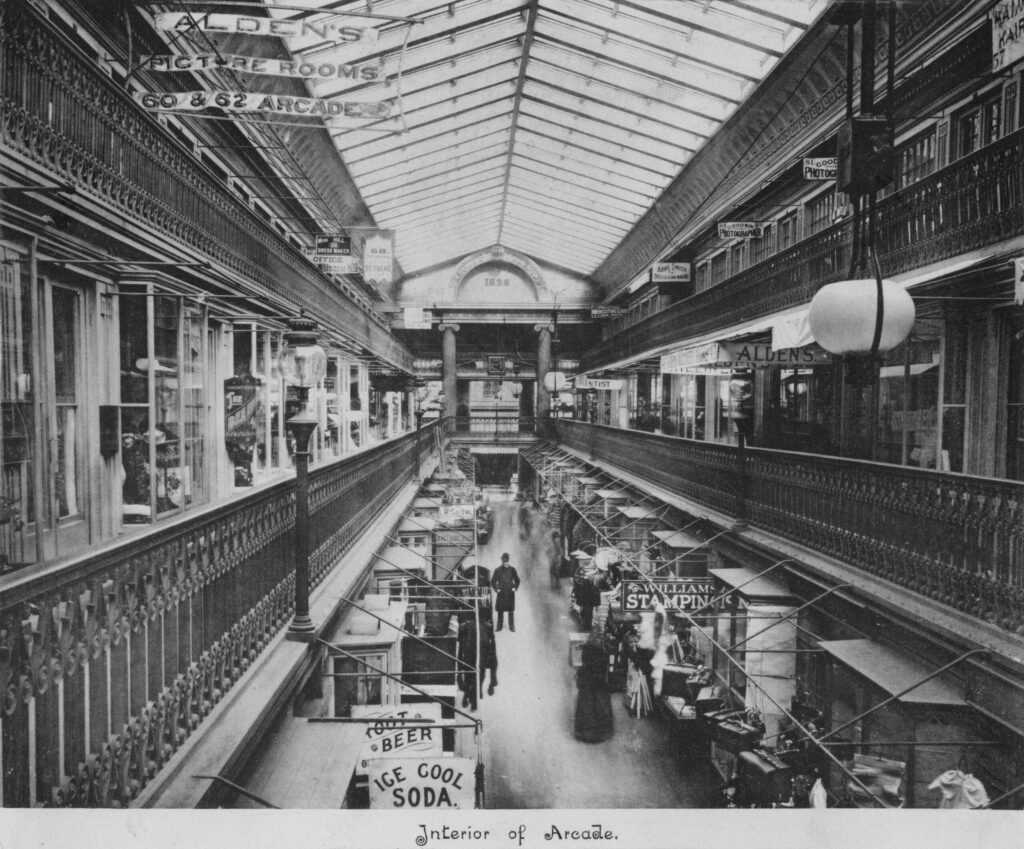Photo of the interior of the Arcade