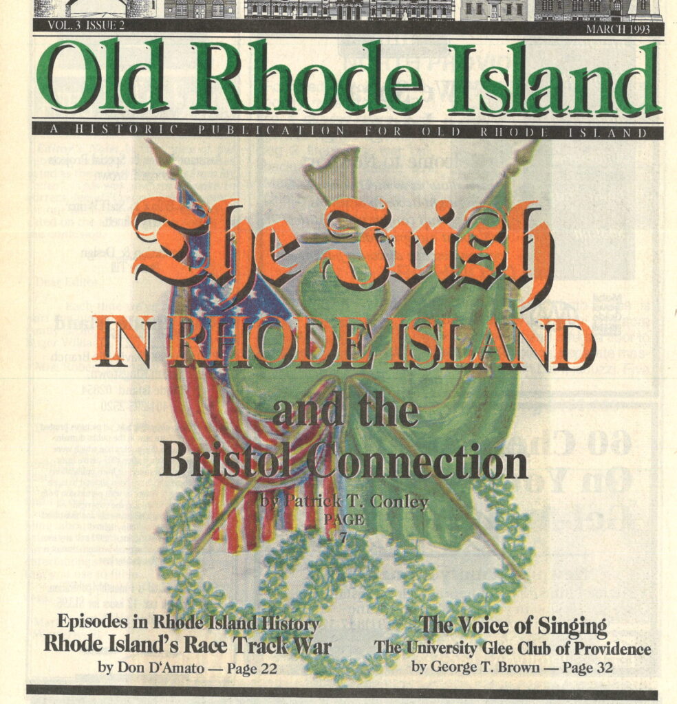 Cover of Old Rhode Island v.3 March 1993