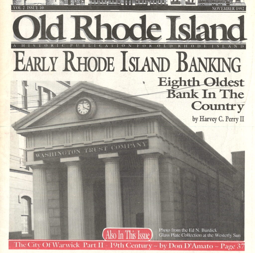 Cover of Old Rhode Island v.2 November 1992