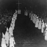 Nighttime Klan rally in Georgiaville, Smithfield, 1927