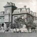 Image is an historical photograph of the Beaulieu estate in Newport.