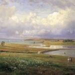 Landscape painting of Mackerel Cove by William Trost Richards