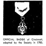 Photo of the Official Badge of the Society Cincinnati.