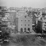 Photograph of an image of Market Square from the article