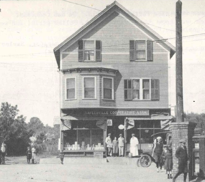 Photograph of the Saylesville Cooperative Association Store taken from the article.