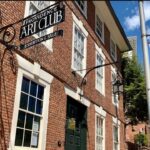 Contemporary photograph of the exterior of the Providence Art Club on Thomas Street.