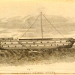 Drawing of ship from book