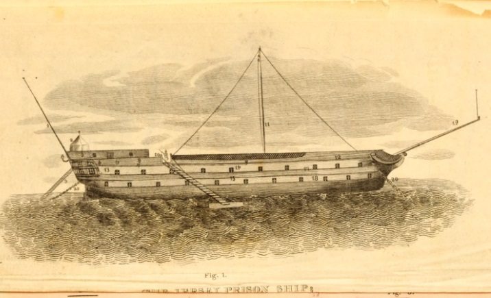 Drawing of ship from book