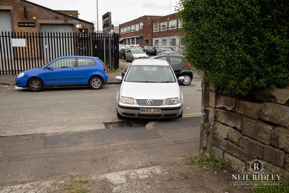 Manchester Wedding Photographer wedding photographers car crash