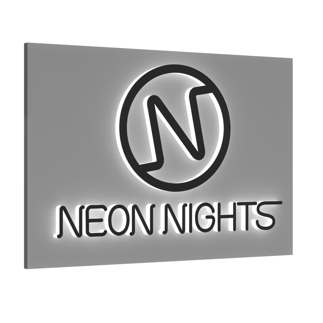 exterior LED acrylic 360 lit 3D channel letter sign - Neon Nights
