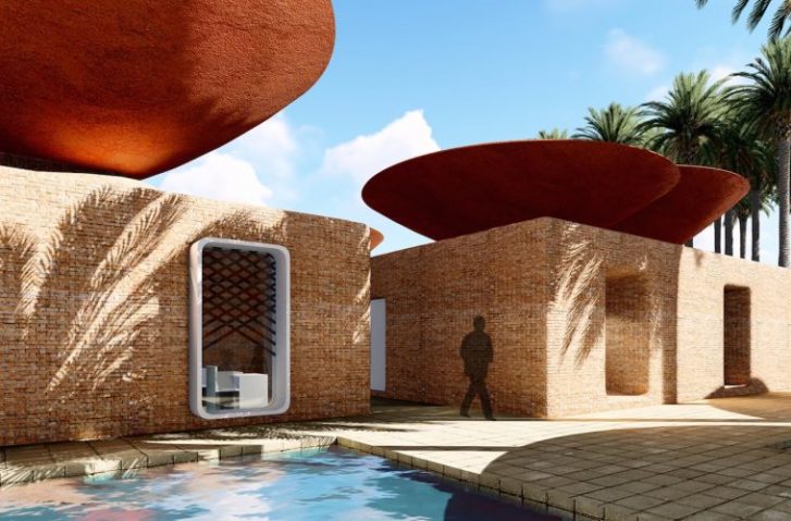 These Bowl-Shaped Roofs Collect Rainwater for Arid Areas