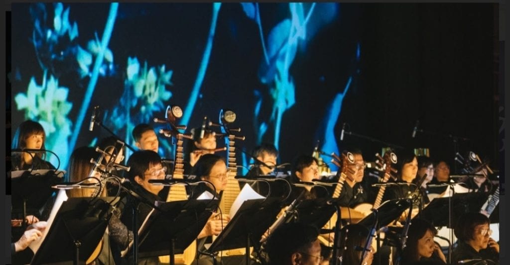 台灣國樂團的精湛搭配演奏，讓歌仔戲本身充滿質感。（記者 辛澎祥/攝）