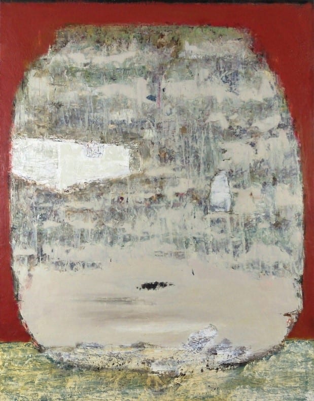 吳祚昌，〈林中路–迷蹤〉，116.5×91 cm，布面油彩與複合媒材，2019。（圖/藝術家提供）