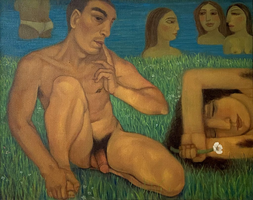 ▲魏禎宏Xavier Wei，午休時間Naptime，73×92 cm，布面油畫Oil on canvas，2021（圖/藝術家提供）