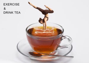 茶中富含兒茶素可促進新陳代謝，搭配運動有助燃脂