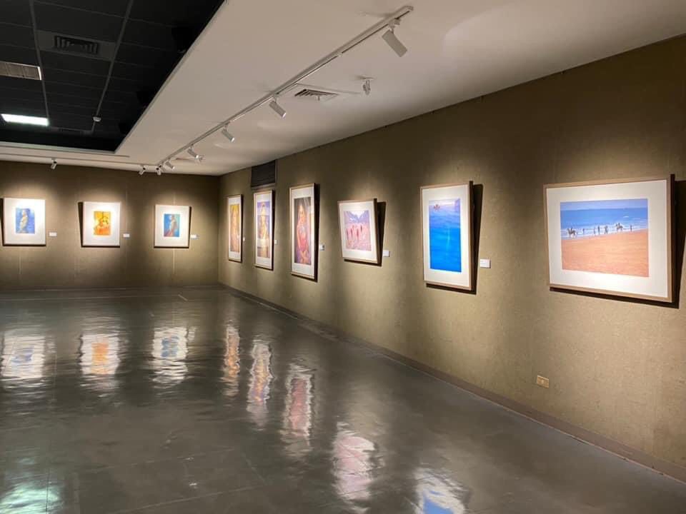 2021活水─桃園國際水彩雙年展」展場作品。