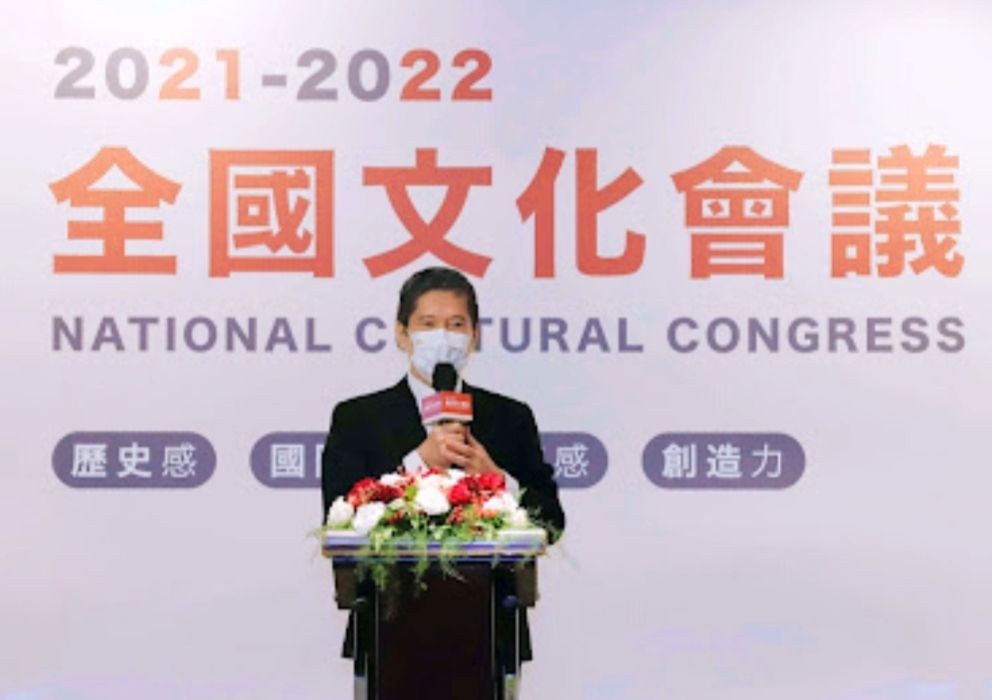 文化部長李永得致詞時表達對與社會各界的對話的重視立場。