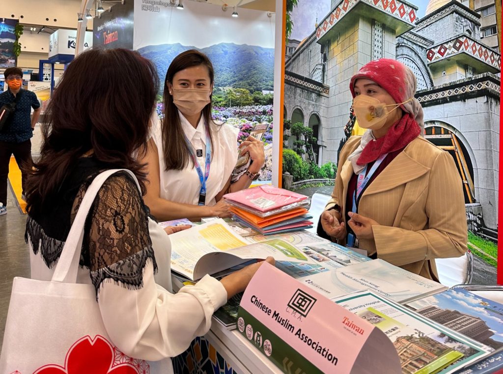 ▲印尼春季旅展(Astindo Travel Fair)臺灣館穆斯林友善展台。（圖/觀光局 提供）