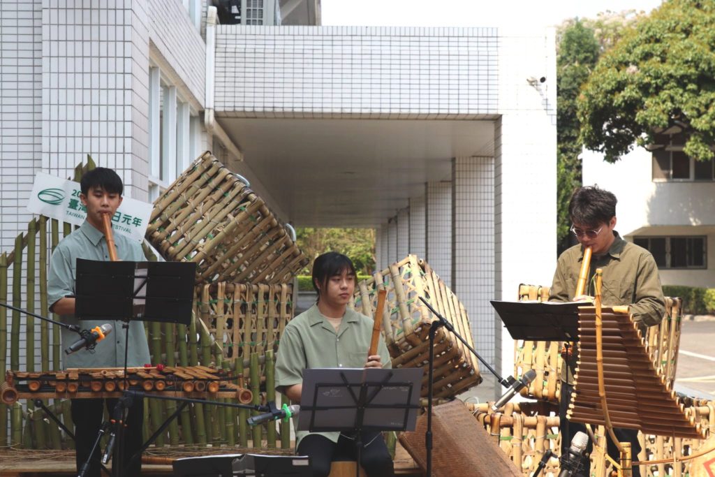 ▲竹樂器演奏也帶給民眾不同的視聽覺體驗。（圖/工藝中心 提供）