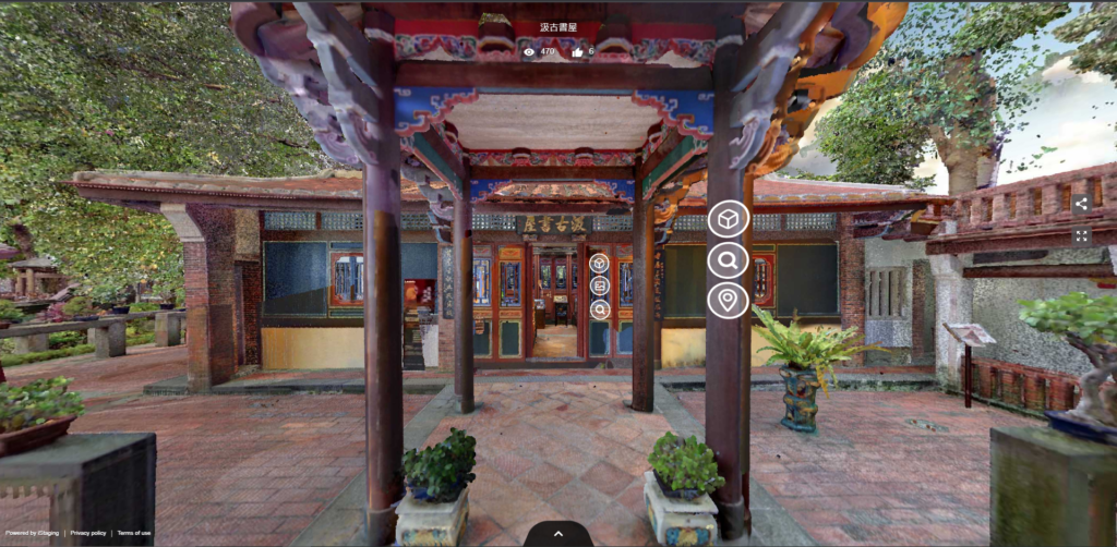 板橋林家花園正在進行古蹟修復工程，為了豐富民眾遊園體驗，推出「VR身歷其境 x 仙旅其園」虛擬實境導覽網頁。（圖/文化局提供）
