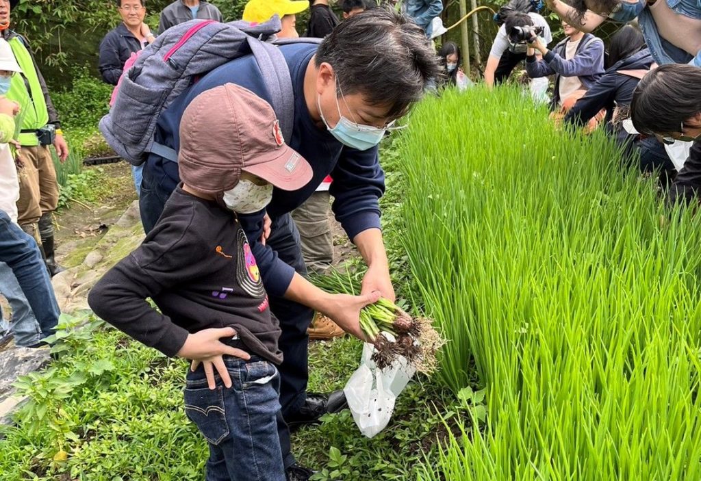 ▲親子共享拔珠蔥活動樂趣，場面熱烈。（圖/新北農業局 提供）