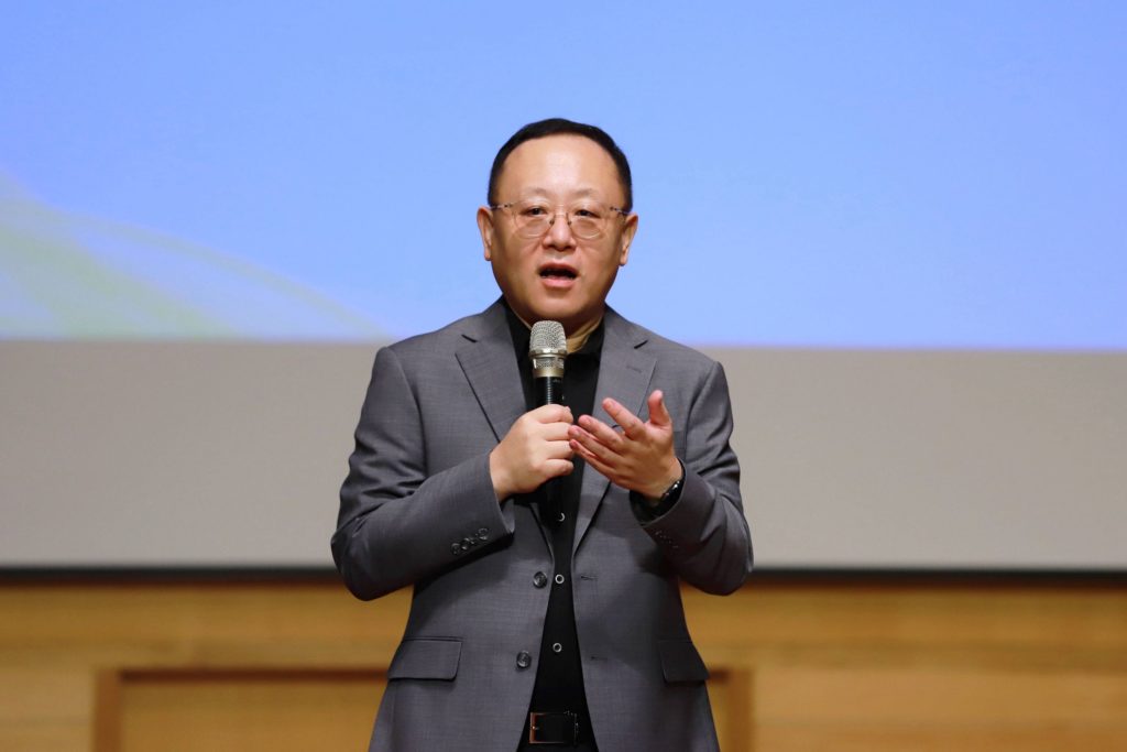 ▲文化部長史哲致詞時表達對臺文獎活動的重視與延伸的重大意義。(圖/文化部 提供)
