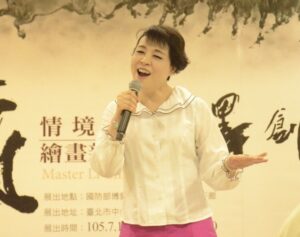 ▲聲樂家簡文秀將在陳麗雀彩墨展開幕式上演唱。