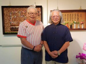 ▲賴文森與陳木村雙人展在臺灣藝教館展出中。