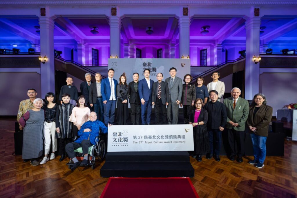 ▲象徵文化至高榮譽的台北文化獎，是年度文化盛事。