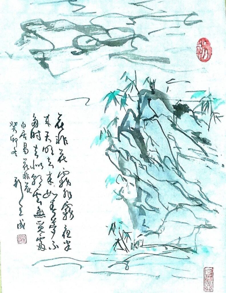 ▲「花非花」靳立成書畫。（圖/靳立成 提供）